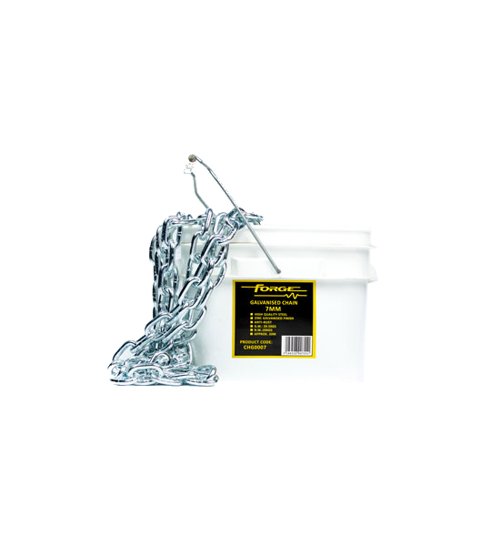 7mm Galvanized Chain – 20kg Container – Approx. 20 Metres