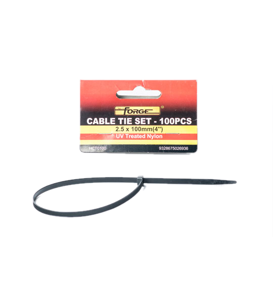 Cable Tie 2.5 x 100mm Pack 100pcs (UV Treated)